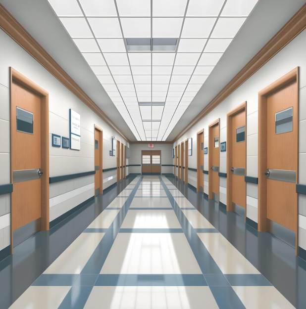 Elegant Hospital Flooring in Dubai
