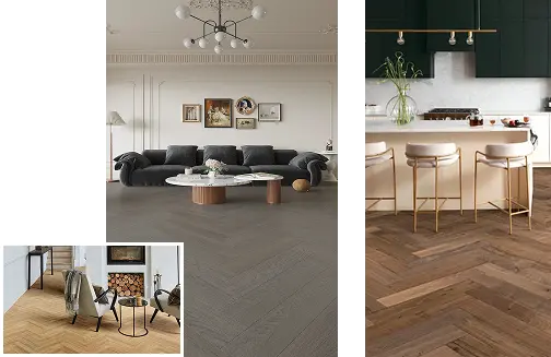 High-Quality Herringbone Flooring