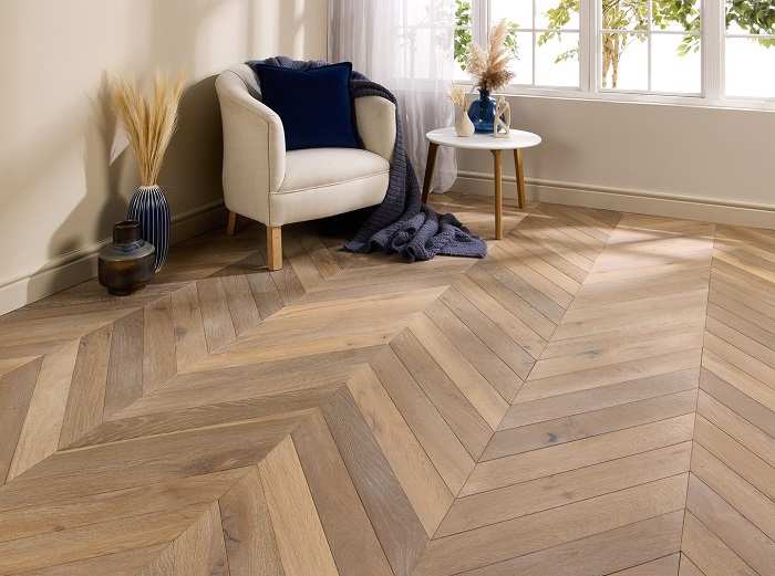 Luxury Chevron Flooring in Dubai