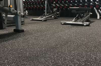 rubber flooring dubai installation