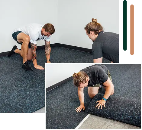 rubber flooring installation dubai