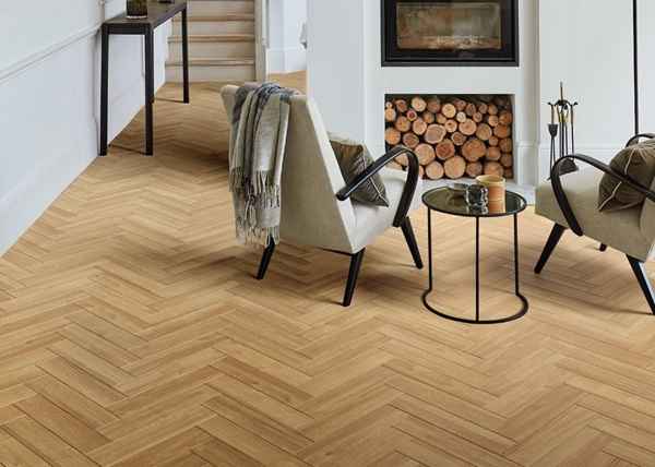 wooden herringbone floor dubai