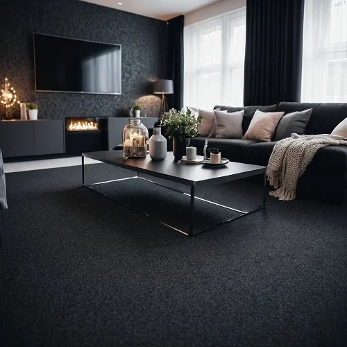 Black-Sisal-Carpet-in-Dubai apartment