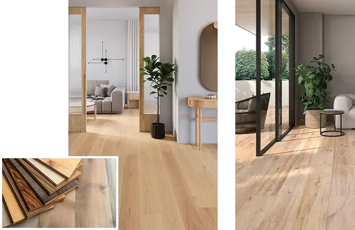 light colored engineered wood flooring