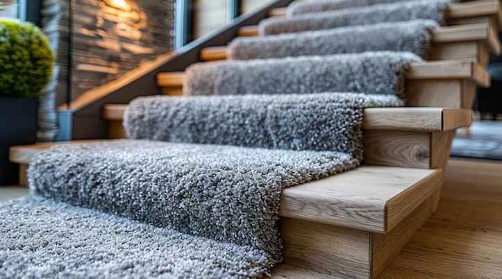 thick-cushy stair carpet
