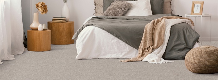 wall to wall carpet in moden bedroom