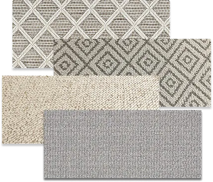 Outdoor carpets samples