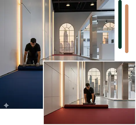 Professional Exhibitions Carpet Installations