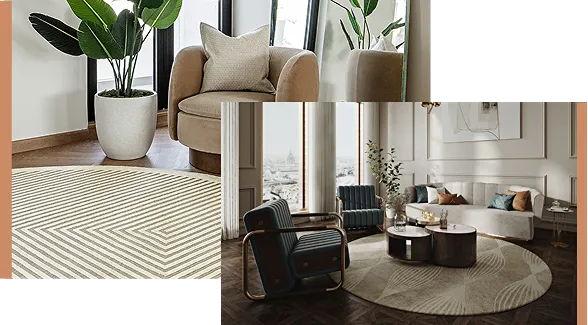 Round Carpet apartment Idea