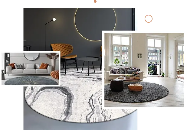 Round Carpet living Room