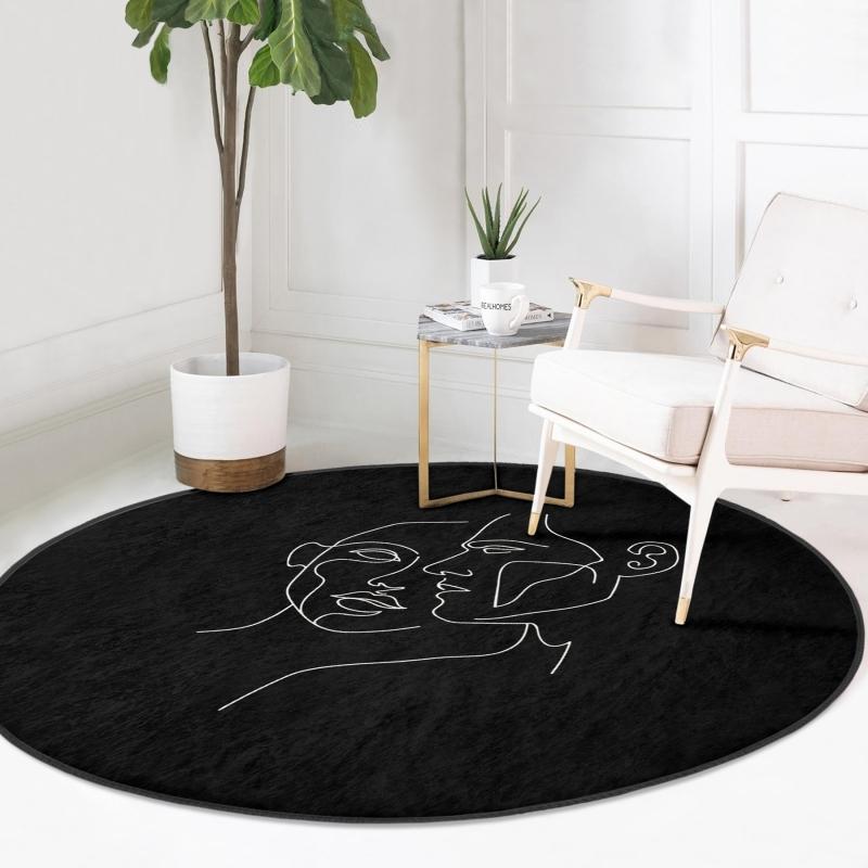 antique Round Soft Carpets
