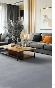living room carpet with sheer curtain