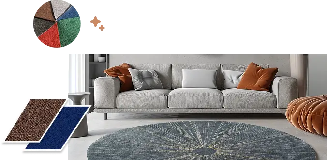 stylish round carpet dubai